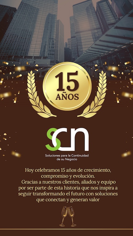 Celebramos 15 años de crecimiento, compromiso y evolución.